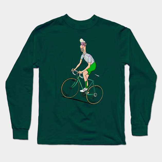 Road Cycling Nerd Long Sleeve T-Shirt by cyclingnerd